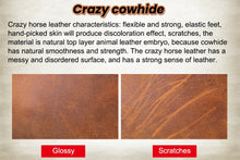 Load image into Gallery viewer, Vintage Men's Cow Genuine Leather Briefcase Crazy Horse Leather Messenger Bag - travelprosonline