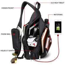 Load image into Gallery viewer, Shoulder Bags USB Charge Crossbody Bag - travelprosonline
