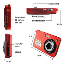 Load image into Gallery viewer, 2.7" HD 1080P 18MP ZOOM Mini Digital Camera DV Video Kids Camcorder Anti-Shake Photo Camera Kids Gift - travelprosonline