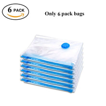 Load image into Gallery viewer, Durable Vacuum Storage Bags: For Clothes, Pillows, Bedding, Blankets and More. Space Save Compression is great for Travel with Hand Pump & Seal Zipper