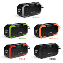 Load image into Gallery viewer, Emergency Solar Hand Crank Radio 5000mAh Power Bank Charger with Flash Light Outdoor Camping Survival Radio