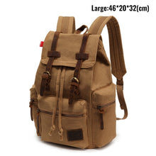 Load image into Gallery viewer, Vintage Canvas Backpack for Men or Women- Laptop Travel option, Large Capacity Bookbag - travelprosonline