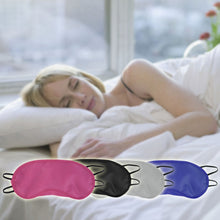 Load image into Gallery viewer, 1pc Travel EyeShade Sleeping Eye Mask Eye Cover Eyepatch Blindfolds Black for Man Women Sleeping Tools - travelprosonline