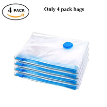 Load image into Gallery viewer, Durable Vacuum Storage Bags: For Clothes, Pillows, Bedding, Blankets and More.  Space Save Compression is great for Travel with  Hand Pump &amp; Seal Zipper
