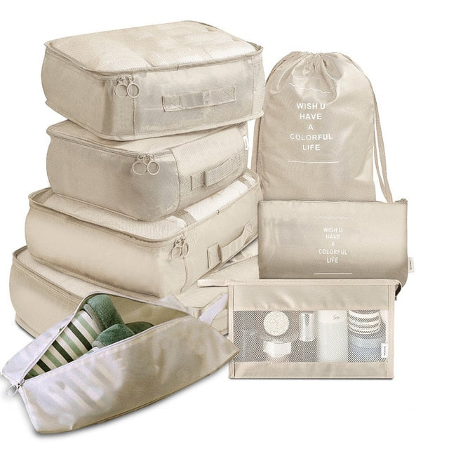 Travel Organizer Storage Bags, Suitcase Packing Set-8pcs Set - travelprosonline